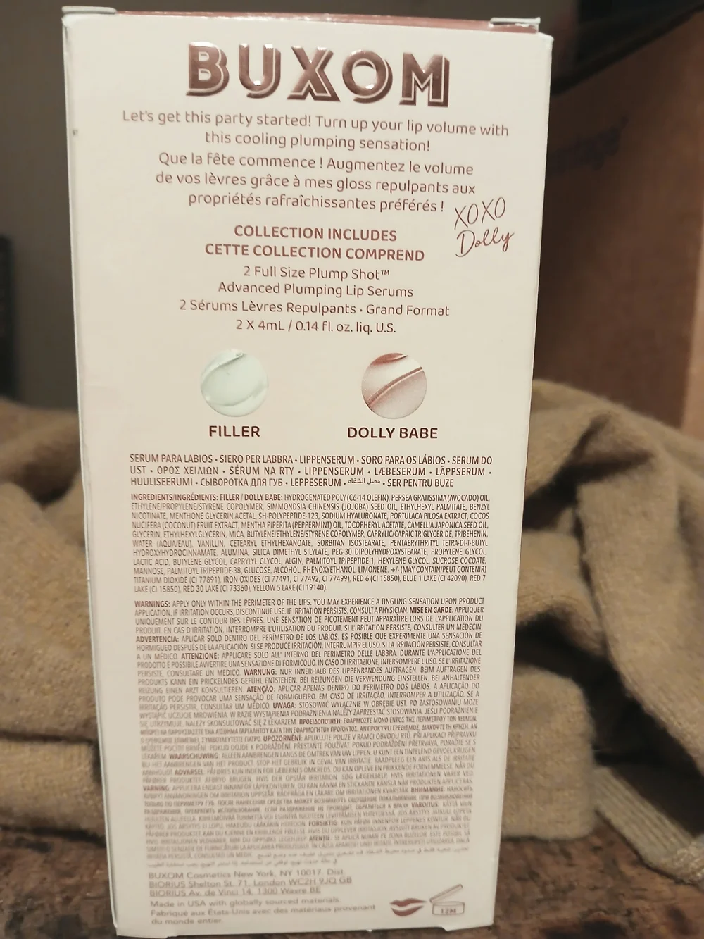 Buxom Pout Party Plumping Lip Serum Duo — Filler (Clear) And Lingerie